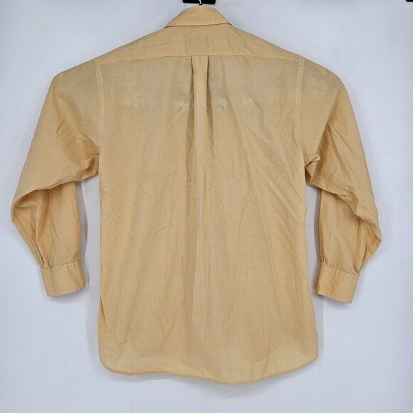 Vintage Gitman Bros Shirt Mens 16 35 Button‎ Down Long Sleeve Orange Cotton USA - Picture 5 of 11